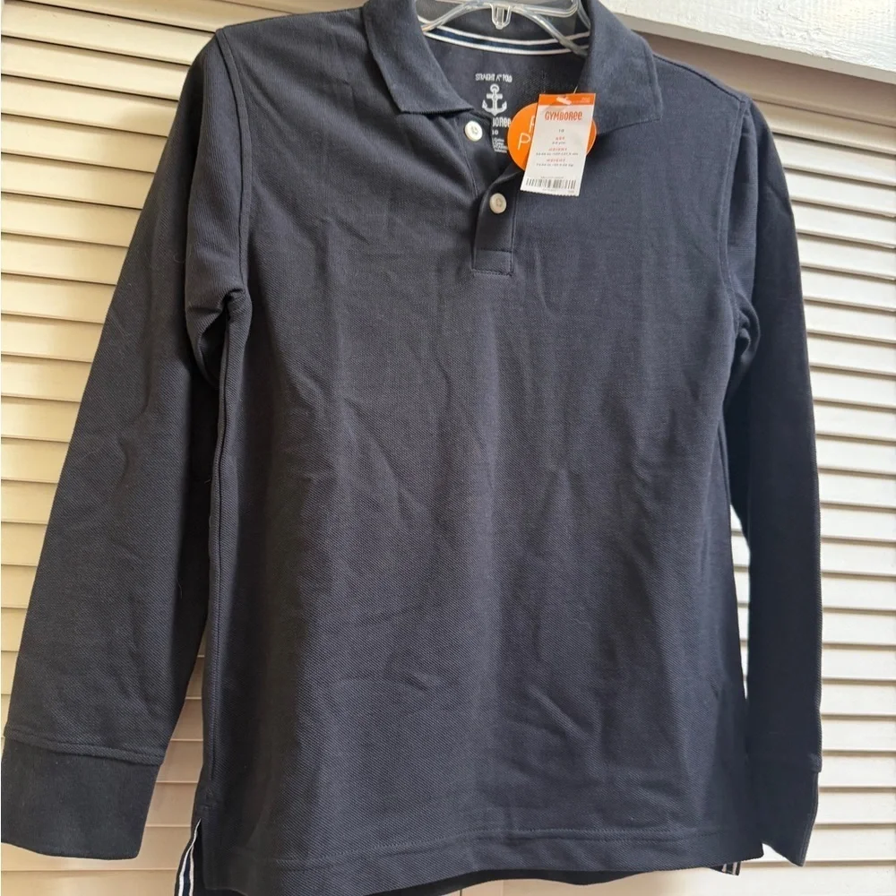 Gymboree  Navy Long Sleeve Polo Shirt Boy’s Sz 10